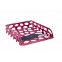 Bandeja de documentos SAX Voronoi vermelha DIN C4