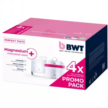 Recarga de filtro de água BWT Magnesium Mineralized pack de 4 promoção