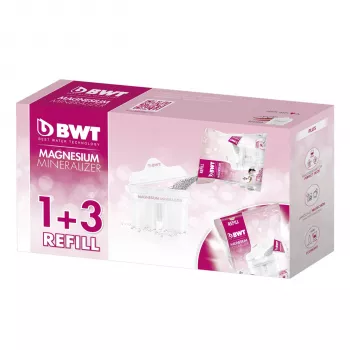 Jarro de filtro de água BWT 814544 Longlife Refill 1+3 rosa/branco