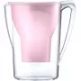 Jarro de filtro de água BWT Aqualizer Home 125557844 rosa com 1 recarga de filtro de água Magnesium Mineralized