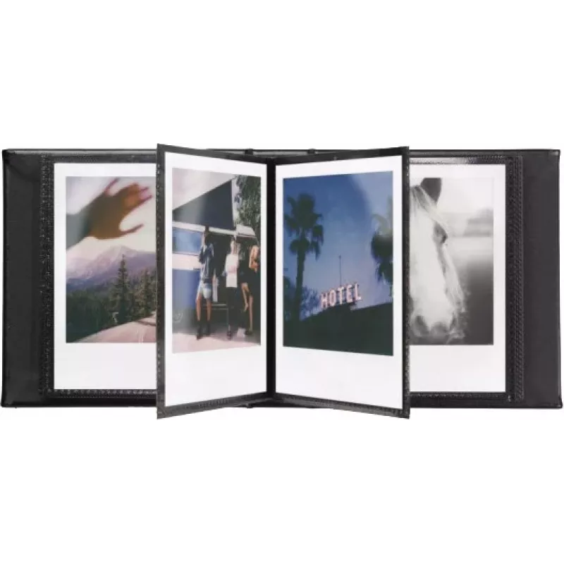 Polaroid Álbum de fotografias pequeno preto