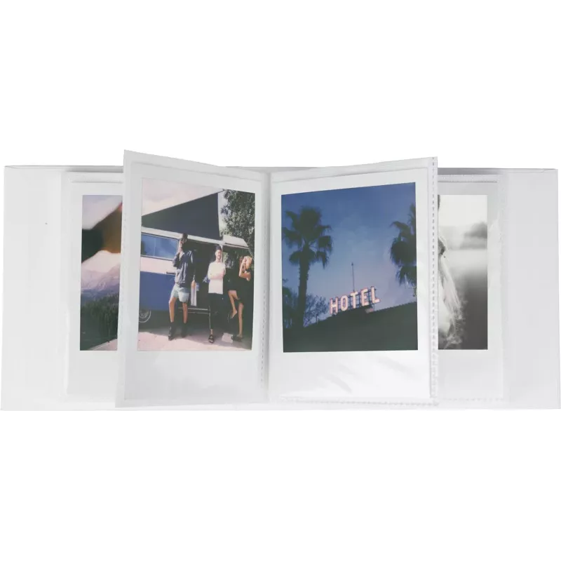 Polaroid Álbum de fotografias pequeno branco