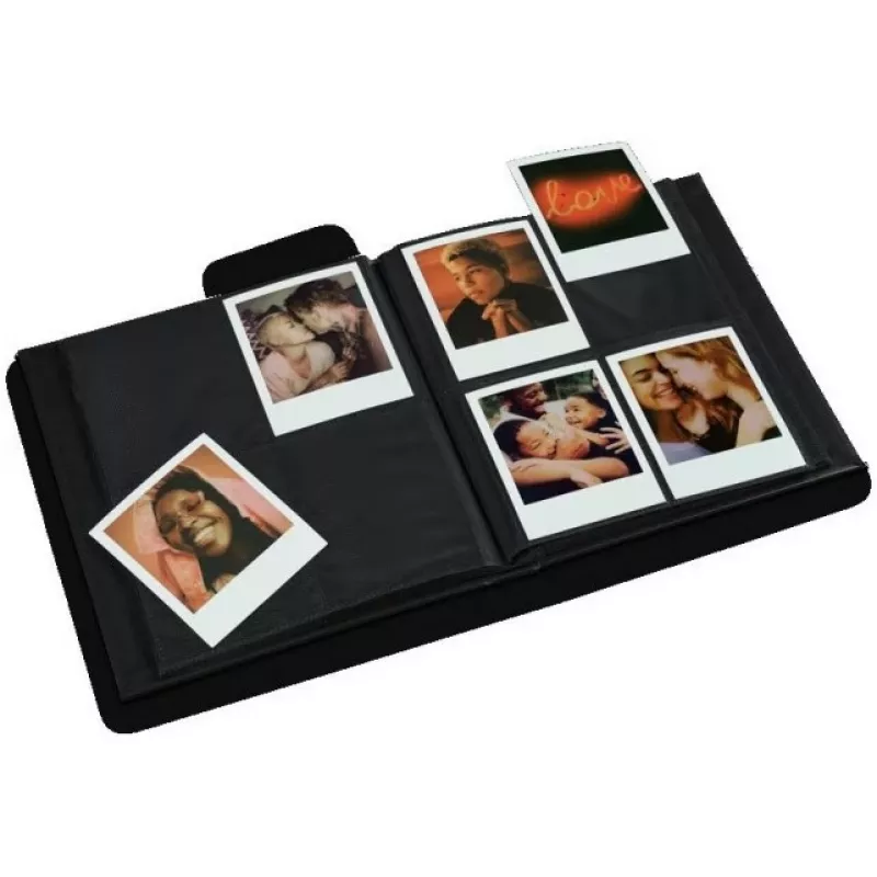 Álbum de fotografias para Polaroid 600 SX-70 Now+ Gen2 OneStep+ VF2 – 161 fotografias – preto