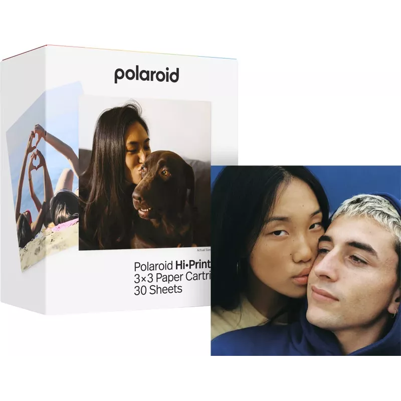 Papel fotográfico Polaroid Hi-Print 3x3 30 folhas