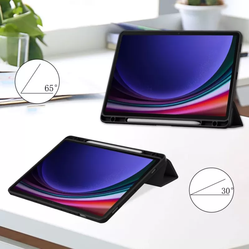 Tech-Protect SC Pen Hybrid capa para Samsung Galaxy Tab S9+ / S10+ 12.4 X810 / X816B / X826B, preto