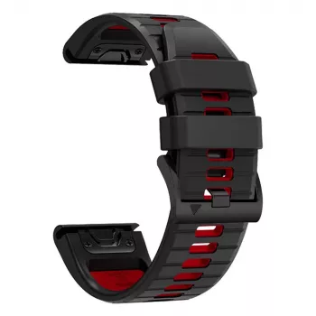 TECH-PROTECT ICONBAND PRO Garmin Fenix 3 / 5X / 3HR / 5X Plus / 6X / 6X Pro / 7X preto/vermelho
