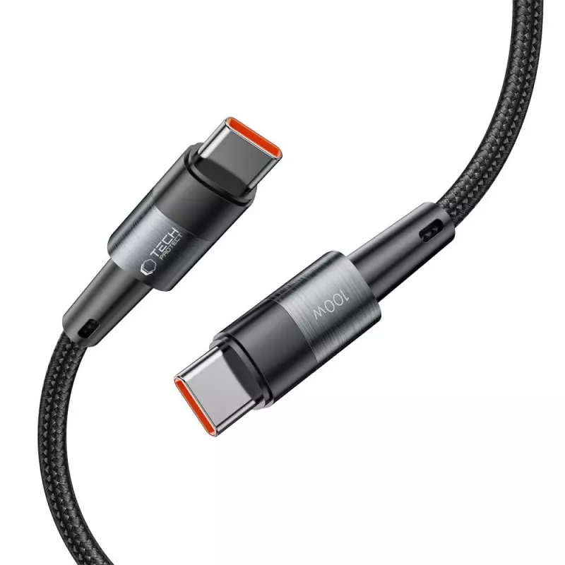 TECH-PROTECT ULTRABOOST Cabo USB-C para USB-C PD 100W / 5A 3m cinzento