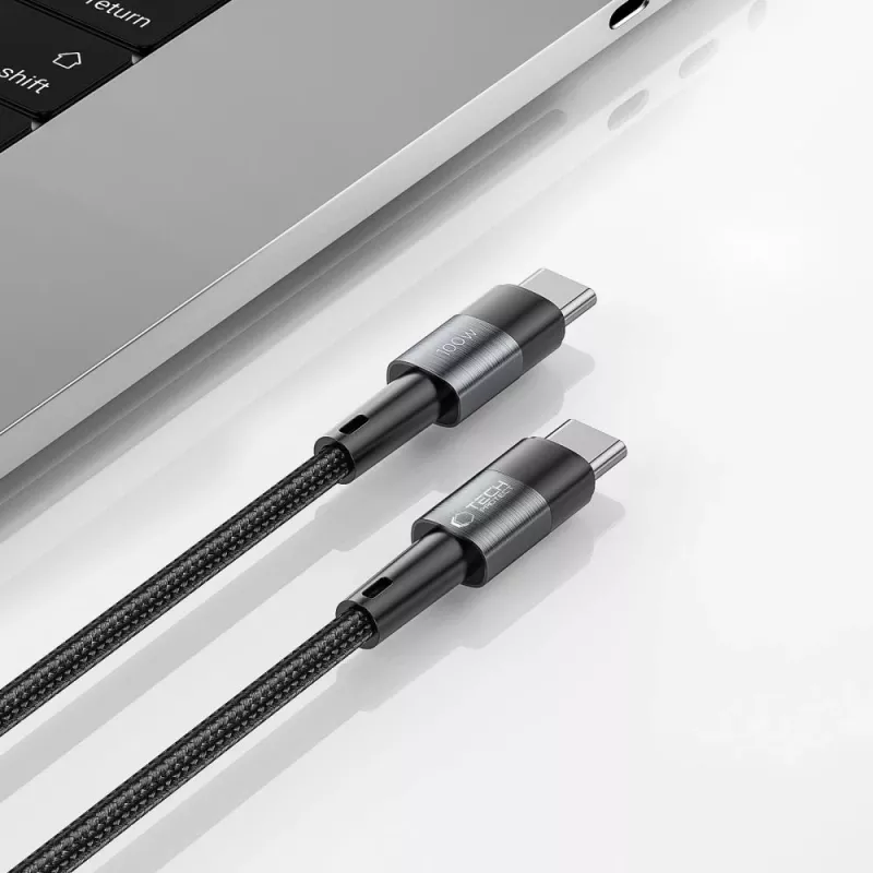 TECH-PROTECT ULTRABOOST Cabo USB-C para USB-C PD 100W / 5A 3m cinzento