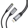 TECH-PROTECT ULTRABOOST Adaptador de cabo Lightning para mini jack 3,5 mm e Lightning, preto