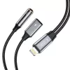 TECH-PROTECT ULTRABOOST Adaptador de cabo Lightning para mini jack 3,5 mm e Lightning, preto