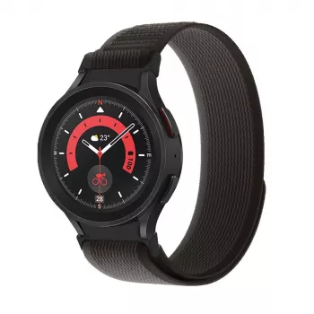 TECH-PROTECT Nylon Samsung Galaxy Watch 4 / 5 / 5 Pro / 6 / 7 / FE preto/laranja