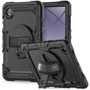 Tech-Protect Solid360 Capa para Samsung Galaxy Tab A9+/A11+ PLUS 11.0 X210/X215/X216/X230/X235/X236, preto