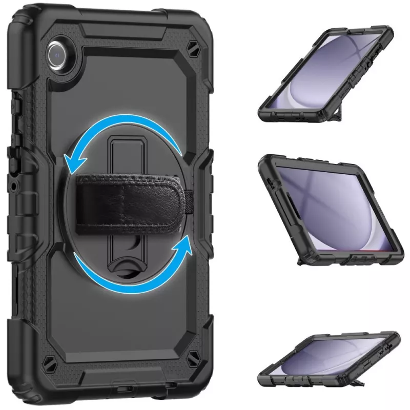 Tech-Protect Solid360 Capa para Samsung Galaxy Tab A9+/A11+ PLUS 11.0 X210/X215/X216/X230/X235/X236, preto