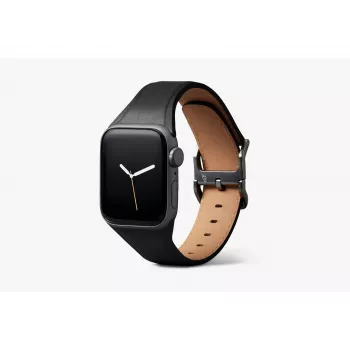 Bellroy Classic Leather Band para Apple Watch, preto, 40mm, 41mm, 38mm, 42mm (Série 10/11)