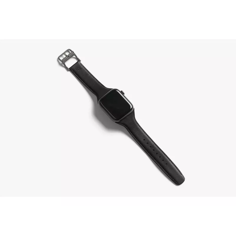 Bellroy Classic Leather Band para Apple Watch, preto, 40mm, 41mm, 38mm, 42mm (Série 10/11)
