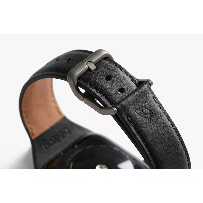 Bellroy Classic Leather Band para Apple Watch, preto, 40mm, 41mm, 38mm, 42mm (Série 10/11)
