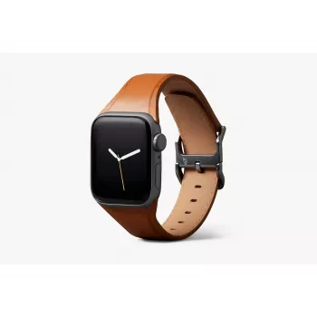 Bellroy Classic Leather Band para Apple Watch, castanho, 40mm, 41mm, 38mm, 42mm (Série 10/11)