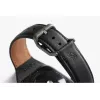 Bellroy Classic Leather Band para Apple Watch, preto, 44mm, 45mm, 42mm (Series 1/2/3), 49mm, 46mm