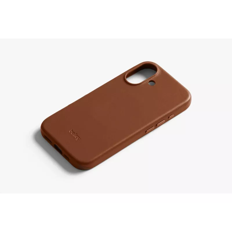 Bellroy Leather Case para iPhone 16, Castanho