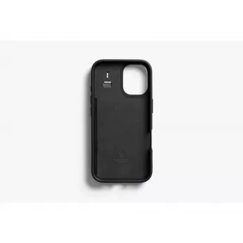 Bellroy Leather Card Case para iPhone 16, preto