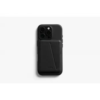 Bellroy Leather Case com carteira magnética para iPhone 16 Pro, Preto