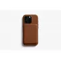 Bellroy Leather Case com carteira magnética para iPhone 16 Pro, Castanho