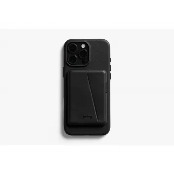 Bellroy Leather Case com carteira magnética para iPhone 16 Pro Max, Preto