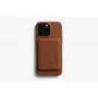 Bellroy capa de pele com carteira magnética para iPhone 16 Pro Max, castanho