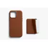 Bellroy capa de pele com carteira magnética para iPhone 16 Pro Max, castanho