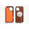 Bellroy capa de pele com carteira magnética para iPhone 16 Pro Max, castanho