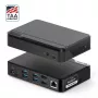ALOGIC Universal Twin HD Docking Station - USB-C e USB-A - preto