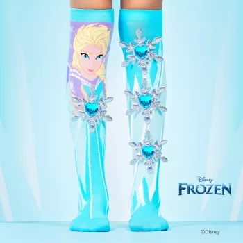 MADMIA Meias altas para criança Frozen Elsa impressão 3D - 1 par