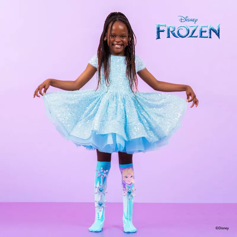 MADMIA Meias altas para criança Frozen Elsa impressão 3D - 1 par