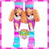 MADMIA Meias altas para criança Paw Patrol Skye com orelhas de peluche 3D - rosa/azul/branco