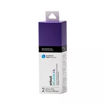 CRICUT Folhas de Transferência Infusible Ink 11,4 x 30,5 cm Ultravioleta (2 folhas)