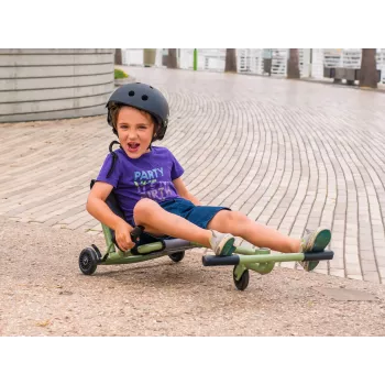 EzyRoller Classic Kart a pedais para crianças 3-12 anos, Preto
