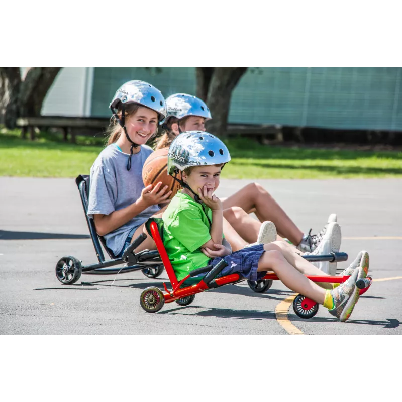 EzyRoller Classic Kart a pedais para crianças 3-12 anos, Preto