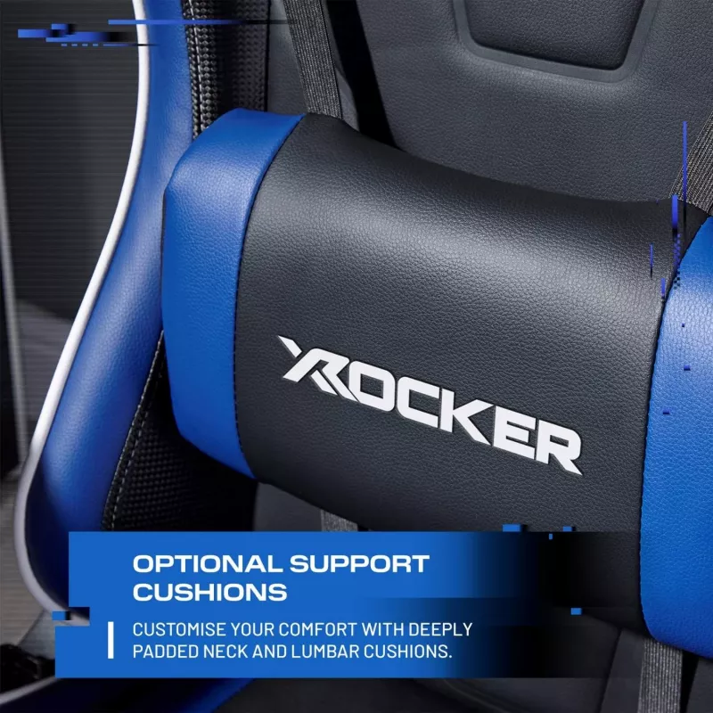 X Rocker Agility eSports Cadeira gaming Azul/Preto