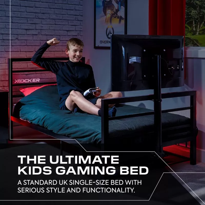 XROCKER Gaming Cama individual Preta