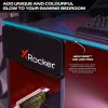 XROCKER Gaming Secretária Cinzento-Vermelho