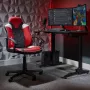 X Rocker Saturn 5120101 cadeira de escritório gaming para adolescentes, até 100 kg, preto/vermelho