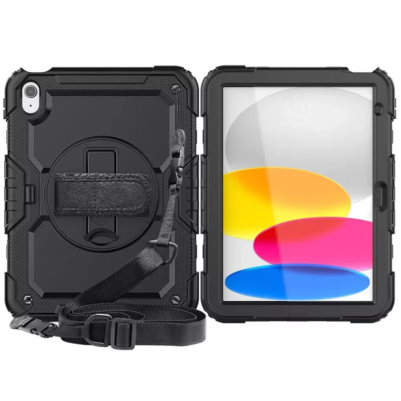 Tech-Protect Solid360 para iPad 10,9 10.ª Ger (2022) / iPad 11 11.ª Ger (2025) Preto