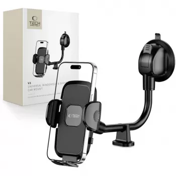 TECH-PROTECT V3 Suporte universal de braço longo para para-brisas e painel de automóvel Preto