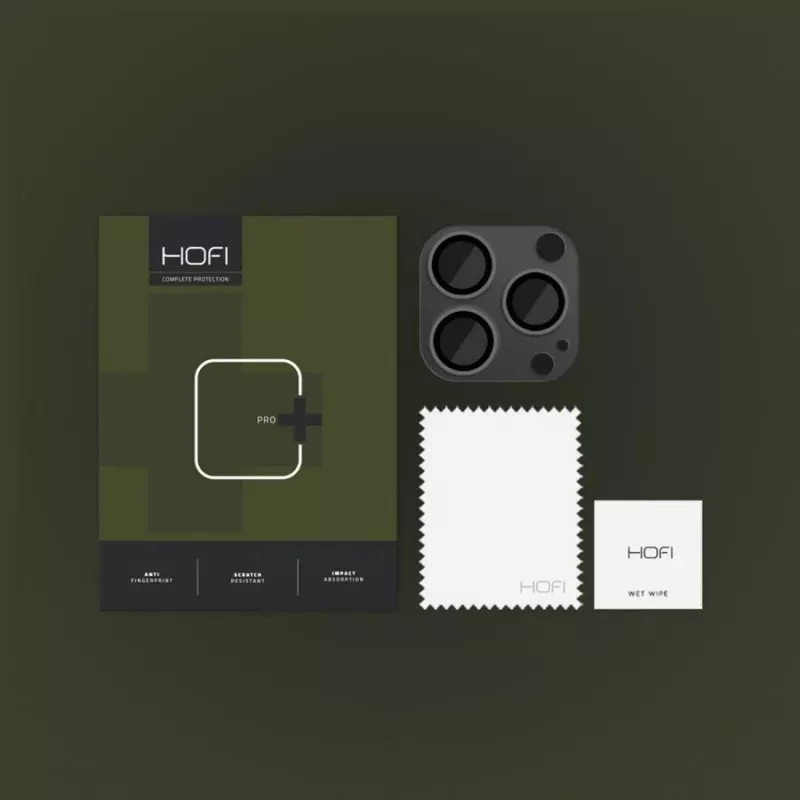 Hofi FullCam Pro+ Proteção da lente da câmara para iPhone 14 Pro / 14 Pro Max - Preto