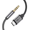 TECH-PROTECT ULTRABOOST Cabo de áudio USB-C para mini-jack 3,5 mm 100 cm Preto