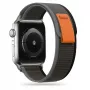 TECH-PROTECT Nylon Apple Watch 4 / 5 / 6 / 7 / 8 / SE / Ultra (42 / 44 / 45 / 49 mm) preto/laranja