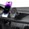 TECH-PROTECT MM15W-V1 Suporte magnético MagSafe para painel e saída de ar do carro, carregador sem fios 15W preto