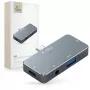 TECH-PROTECT V6-HUB Adaptador 4em1 cinzento