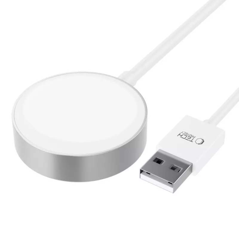 TECH-PROTECT ULTRABOOST Cabo de carregamento magnético 120cm Apple Watch branco
