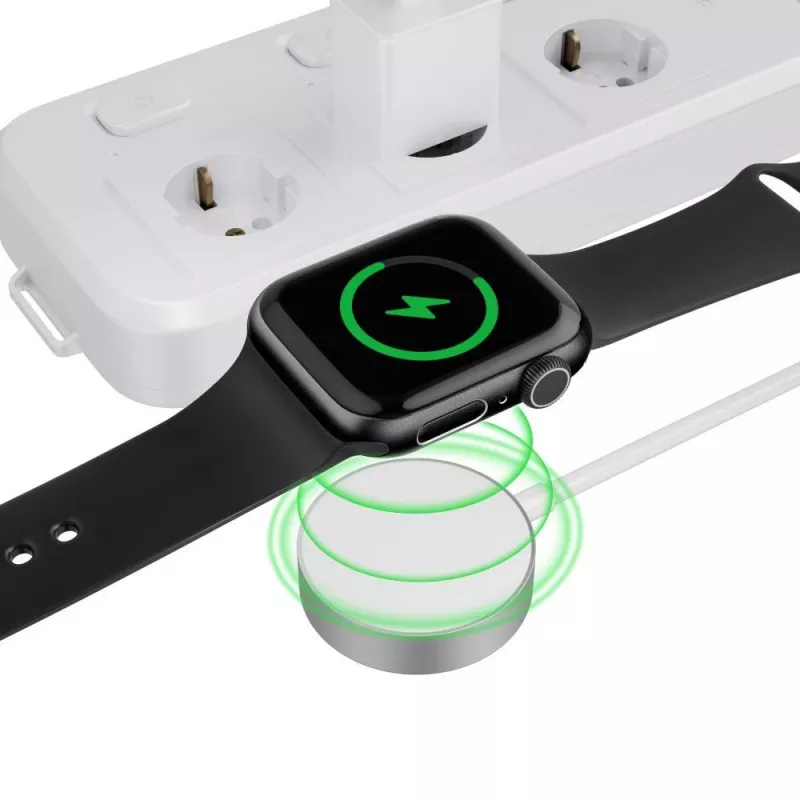 TECH-PROTECT ULTRABOOST Cabo de carregamento magnético 120cm Apple Watch branco